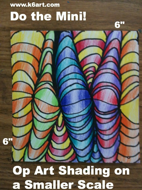Do the Mini! Op-Art Line Shading Lesson on a Smaller Scale - K - 6 ArtK ...
