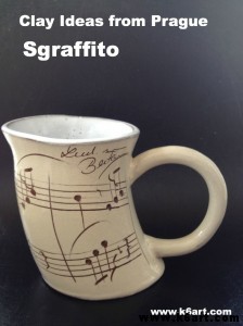 sgraffito mug