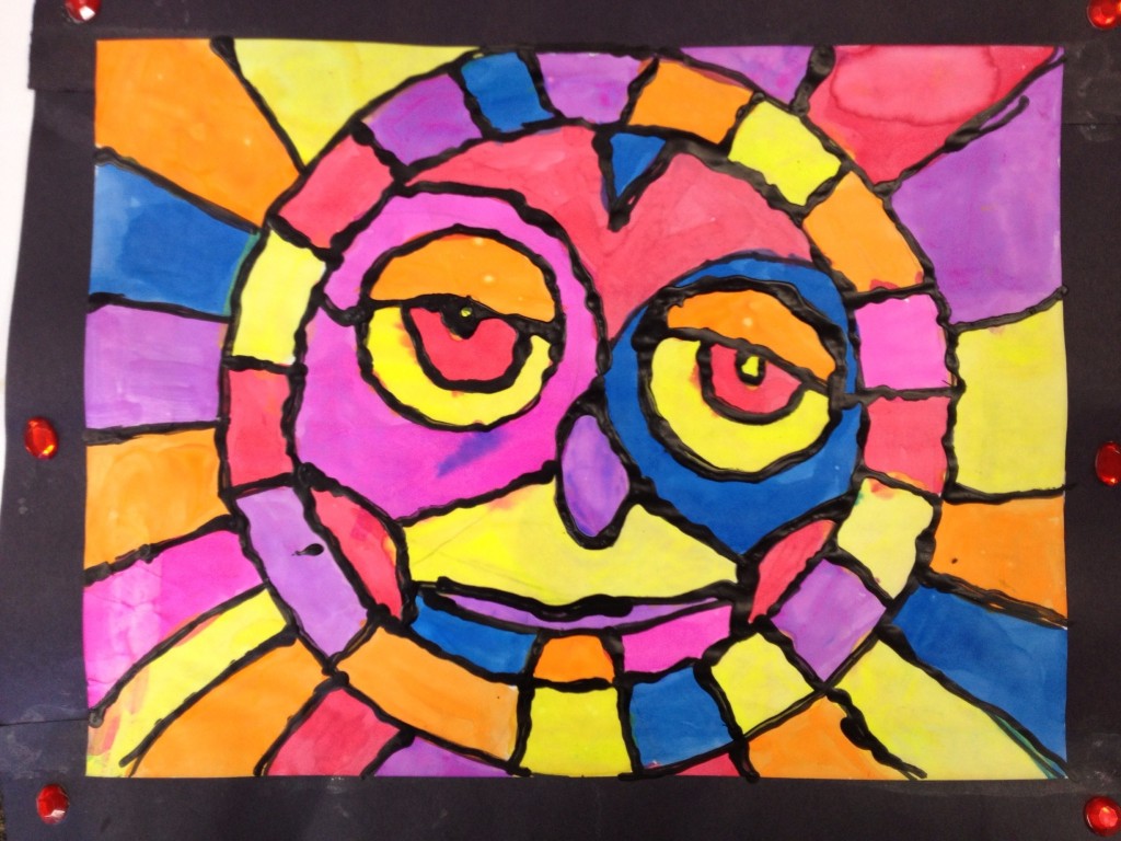 'stained glass' sun