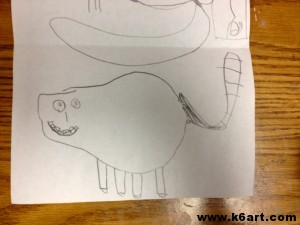 Kindergarten Magic Pear drawing