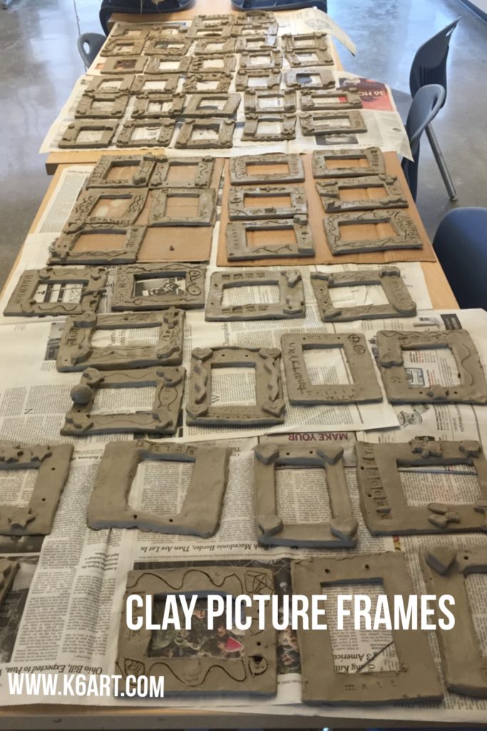 Completed clay frames. Allow 10 days to dry.